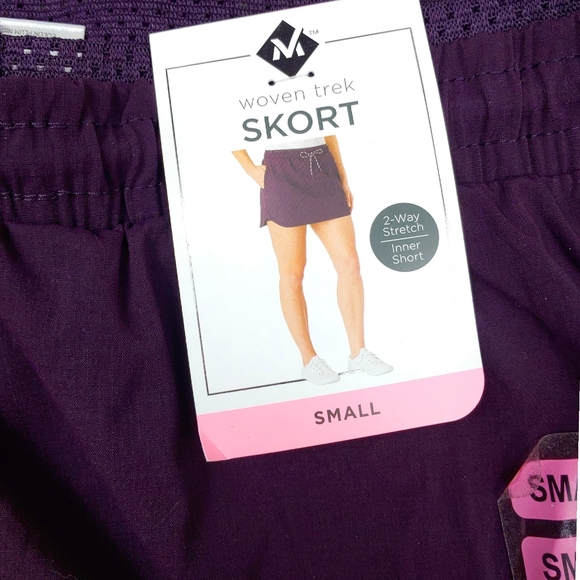 NWT Members Mark Womens S 2 Way Stretch Purple Skort - Picture 2 of 4